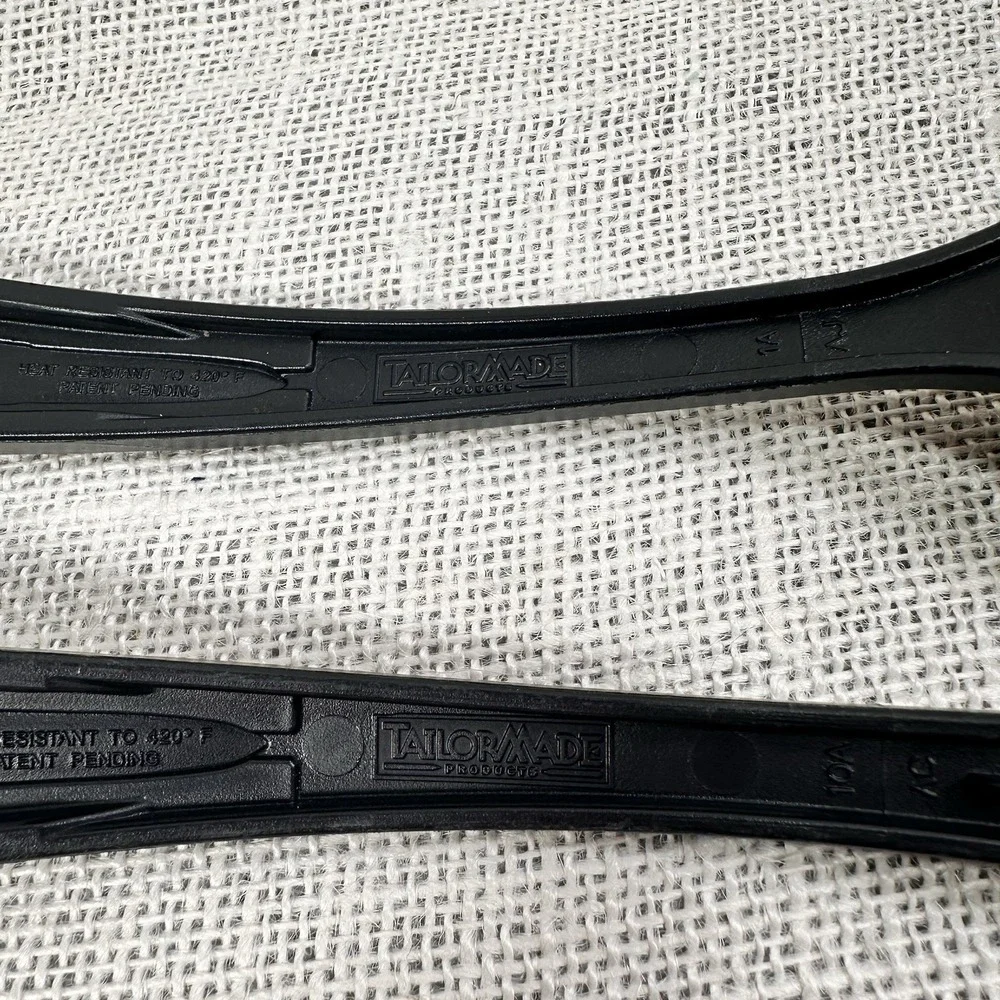 Tailor Made Products Nylon Spoon Slotted Spatula Black Heat Resistant 420F Set 2